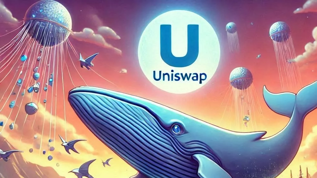 Uniswap price drops