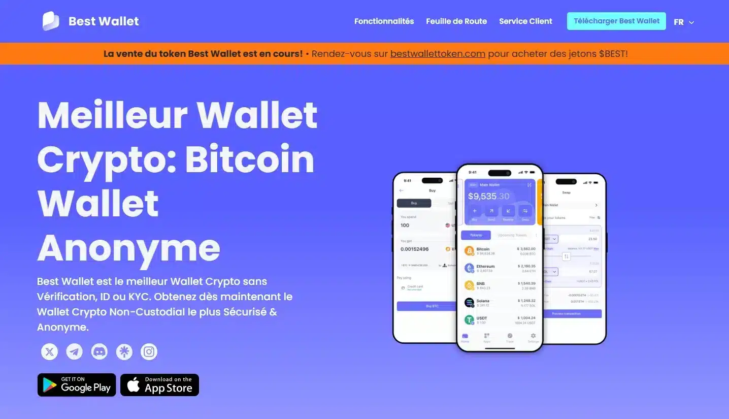 Meilleure prévente BestWallet 