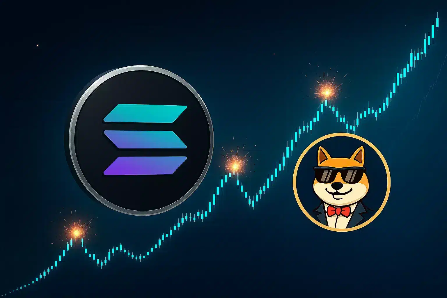 Solana dépasse les 180$ et les memecoins s'envolent