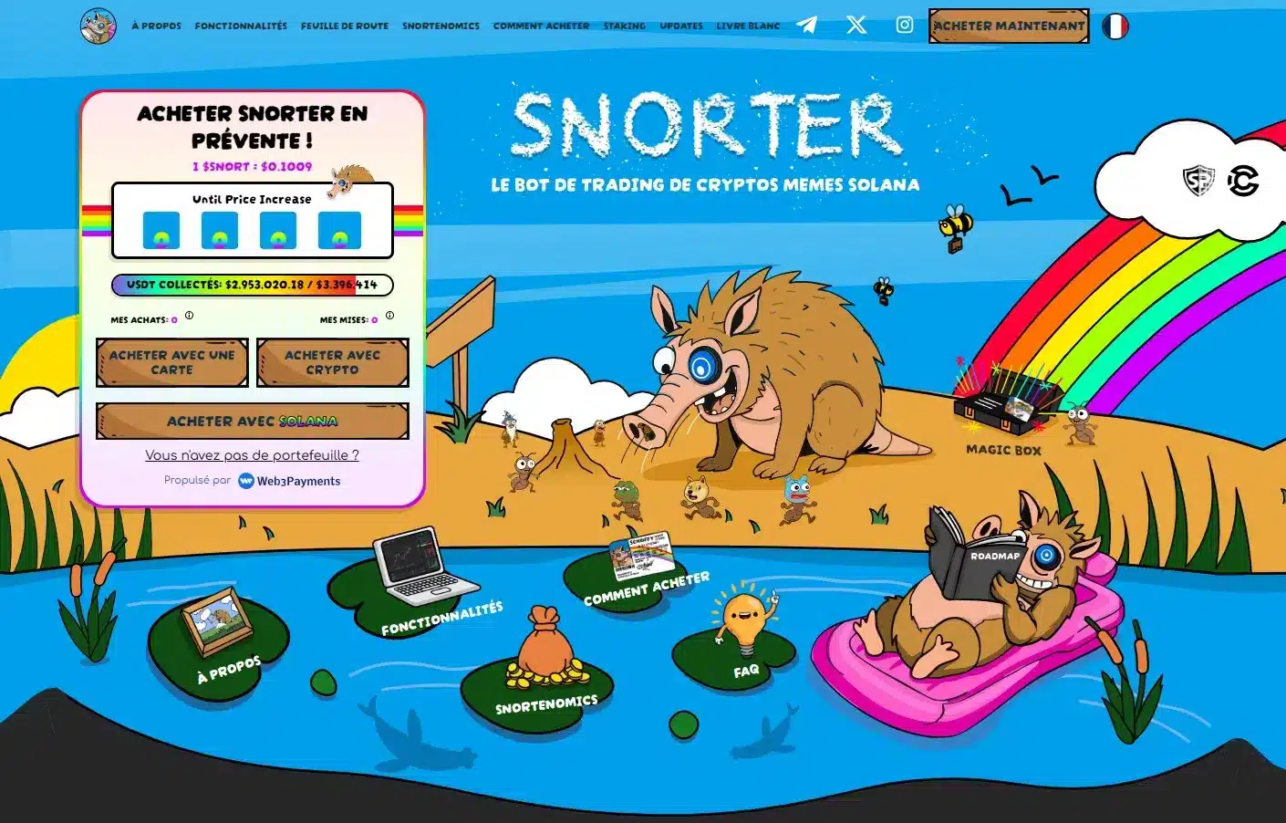 Snorter le trading bot IA sur Solana