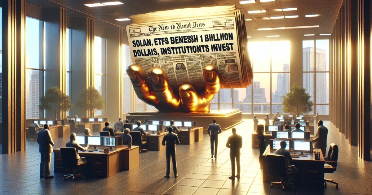 Les ETF Solana dépassent 1 milliard de dollars, institutions investissent