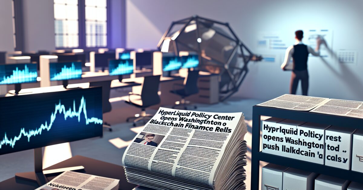 Hyperliquid Policy Center Opens Washington Office to Push Blockchain Finance Rules