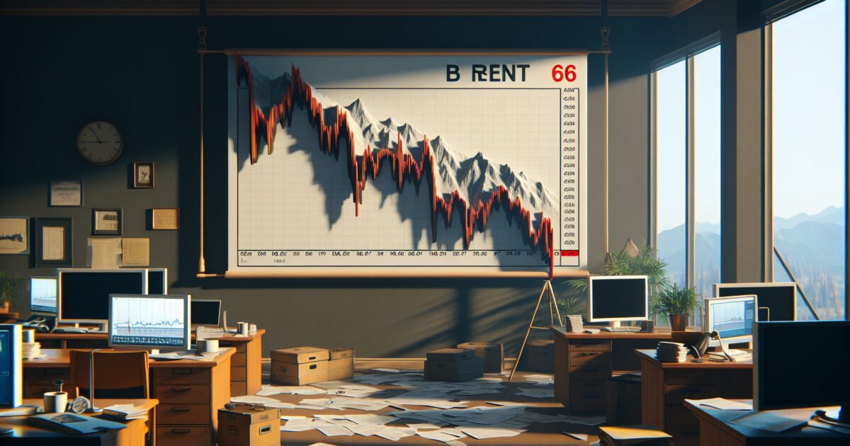 Pétrole en Chute Libre : Le Brent Plonge Sous 66 Dollars sur l'Apaisement Iran-USA