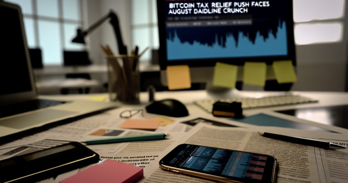 Bitcoin Tax Relief Push Faces August Deadline Crunch