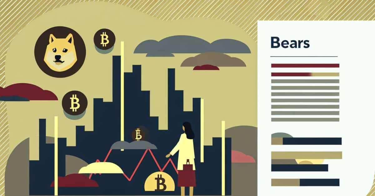 Dogecoin Drops Below Key Support as Bears Take Control