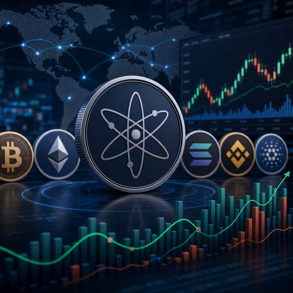 Cosmos Hub grimpe de 4,17 % tandis que les altcoins affichent des performances mitigées — Mouvements du jour 17 mai