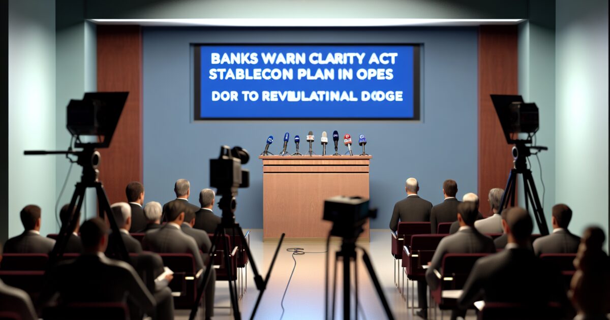 Banks Warn Clarity Act Stablecoin Plan Opens Door to Regulatory Dodge