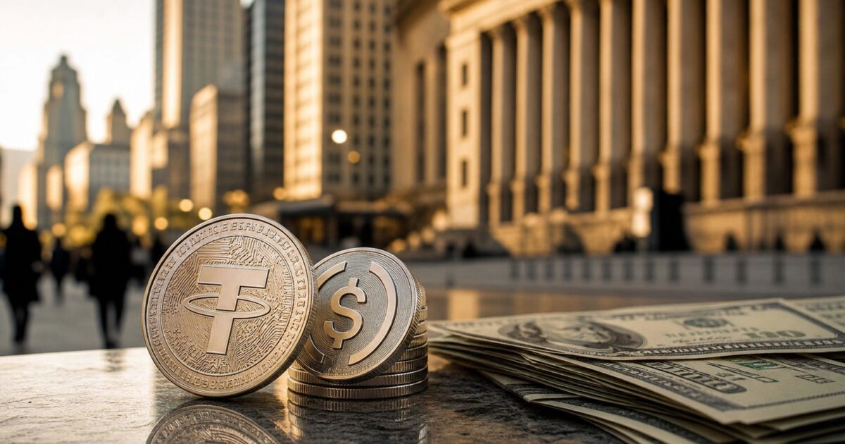 L&rsquo;offre de l&rsquo;USDT et de l&rsquo;USDC diminue de 10 milliards de dollars depuis le pic de mai