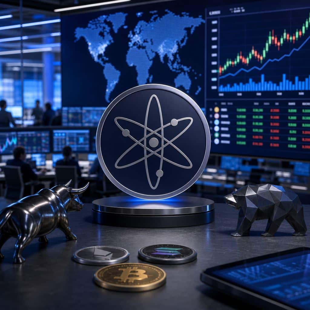 Cosmos Hub bondit de 7,80% tandis que Stable Coin glisse de 3,60% dans un marché contrasté