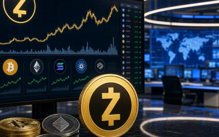 Daily crypto market movers featuring Zcash