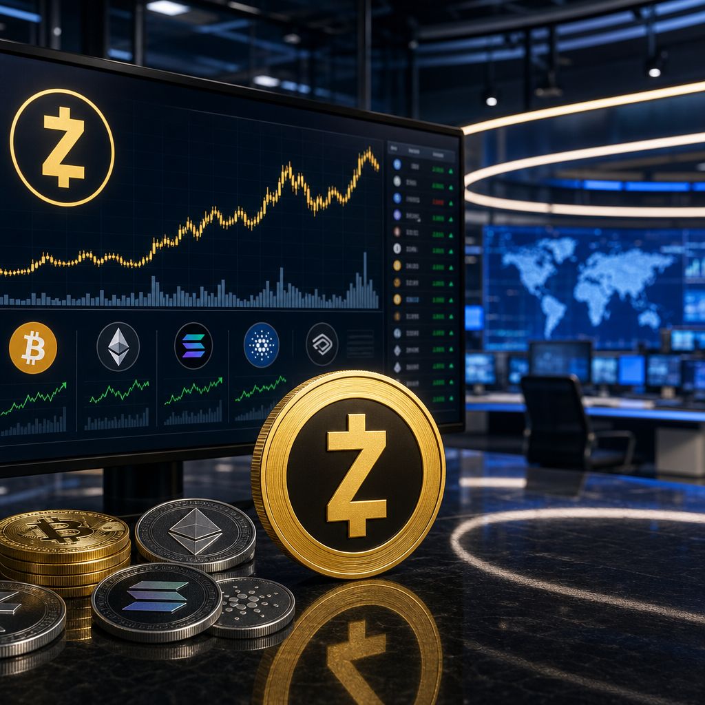 Zcash bondit de 23,73% en tête des gains crypto tandis que Stable chute de 9,53%
