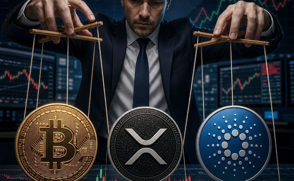 Trading expert hints manipulation for Bitcoin, XRP, and Cardano