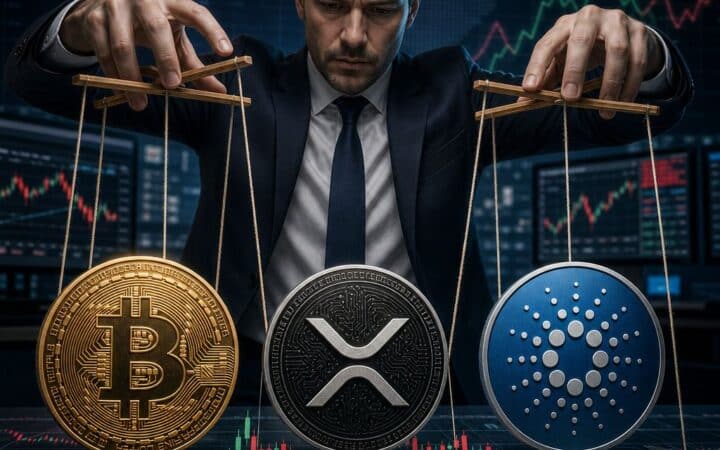 Trading expert hints manipulation for Bitcoin, XRP, and Cardano