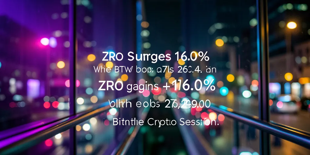 ZRO Surges 16.0% While BTW Drops 26.4% in Volatile Crypto Session